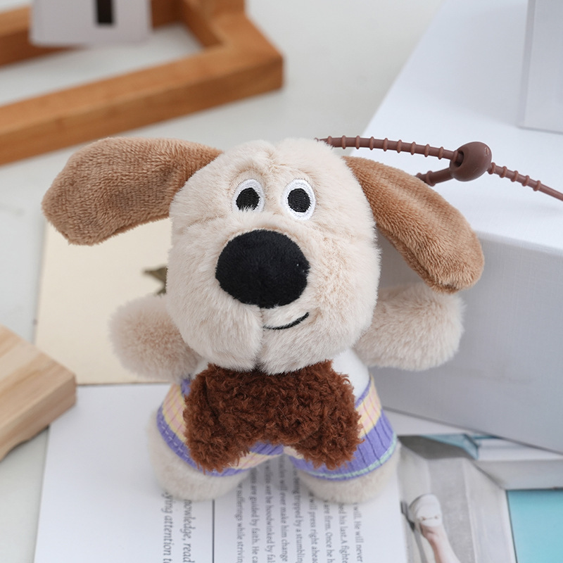ガールズバッグキーホルダー人形ペンダントグルメ子犬ぬいぐるみかわいい犬ぬいぐるみペンダント|undefined