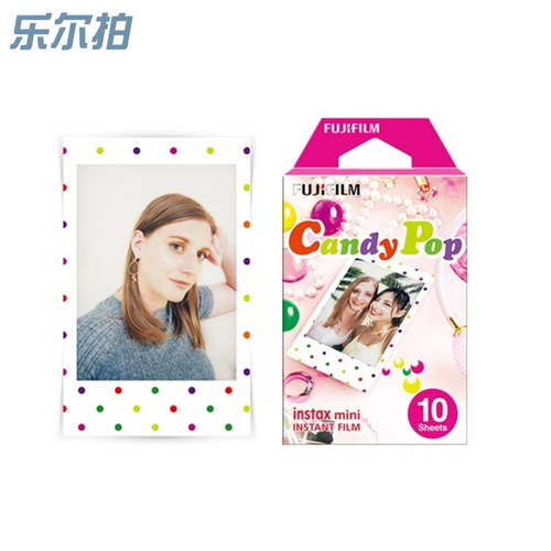 Fujifilm Polaroid Photo Paper 3-Inch Rainbow Black Border Candy Photo Paper Polaroid Film