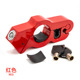 Alloy handlebar lock [red]