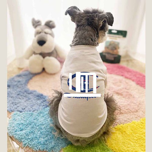Cross-border foreign trade pet dog clothes summer small and medium-sized dog schnauzer clothes summer thin T-shirt number 71-83