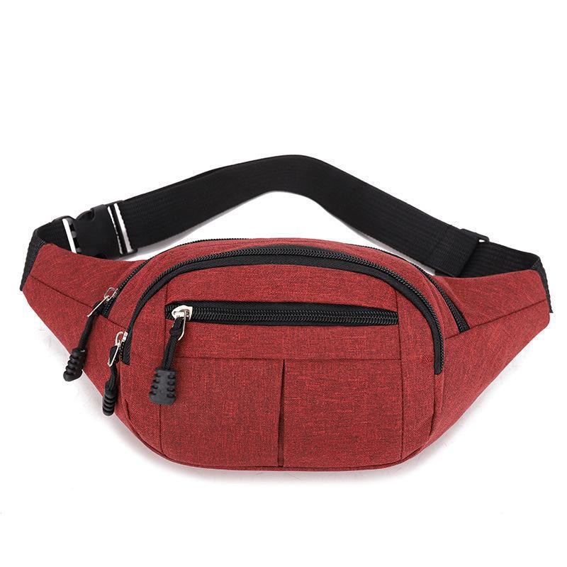 Riñonera Deportiva para Hombre de Nailon, Impermeable y Resistente al Desgaste
