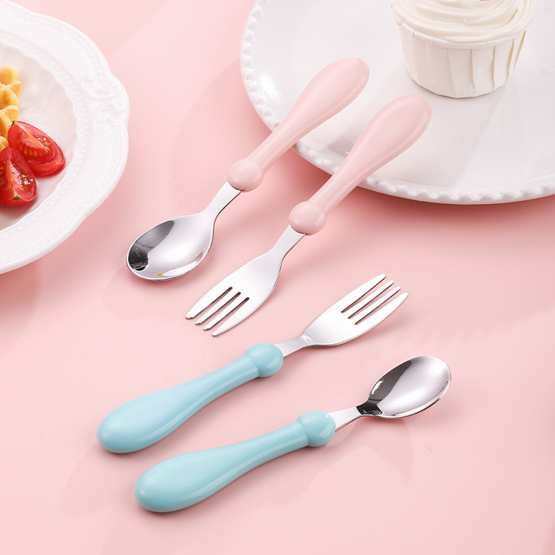 304 stainless steel children's tableware fork spoon suit creative baby food supplement feeding spoon cartoon spoon gift wholesale 304 stainless steel children's tableware fork spoon suit creative baby food supplement feeding spoon cartoon spoon gift wholesale