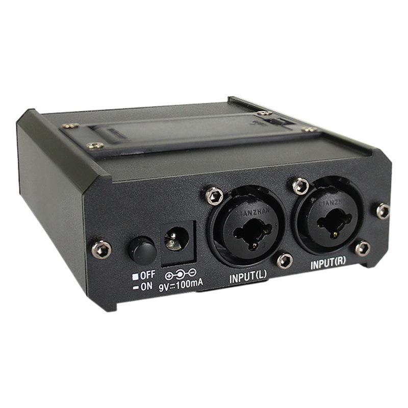 2-Way amplificador de auriculares baterista instrumento musical especial oído retorno XLR carnong equilibrio de entrada al aire libre distribuidor de rendimiento