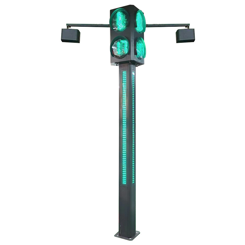 Robot de voz luz corriente peatonal cruce tipo Pilar semáforo luz de señal de Cuenta regresiva integrada