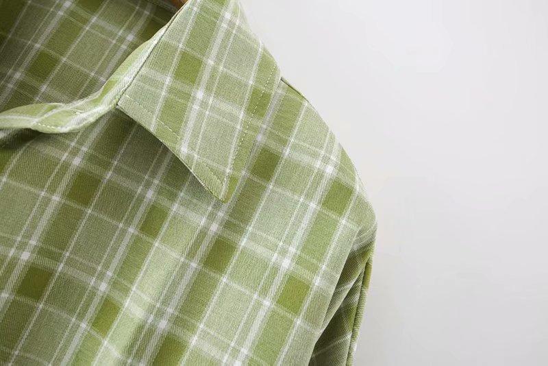 Fashion Jacquard Plaid Shirt NSAM22538