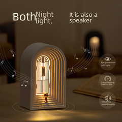 北歐小夜燈桌面檯燈LED床頭伴睡裝飾氛圍燈臥室客廳藍牙音箱夜燈