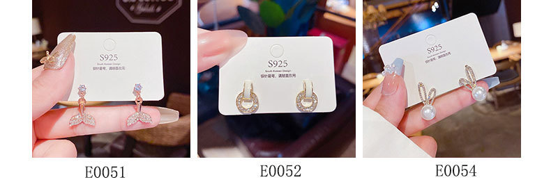 16g Weight Artificial Pearls, Zircon Inlay Material Drop Earrings Classification 1 Pair Quantity Daily Occasion Copper Material Star, Heart Shape Pattern Women'S Gender Plating Design Fashion Style Fashion Star Heart Shape Copper Plating Artificial Pearls Zircon Drop Earrings 1 Pair 4