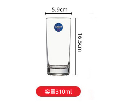 Copa cuadrada de vidrio lemeiya hogar engrosada taza de té taza de agua de vidrio reforzado conjunto taza de beber transparente