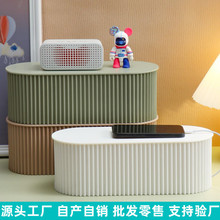 加厚排插座电线收纳盒桌面电源线排插盒手机充电插头数据线收纳盒