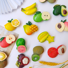 Factory direct supply of new simulated resin three-dimensional fruit refrigerator magnets for creative DIY internet celebrities
