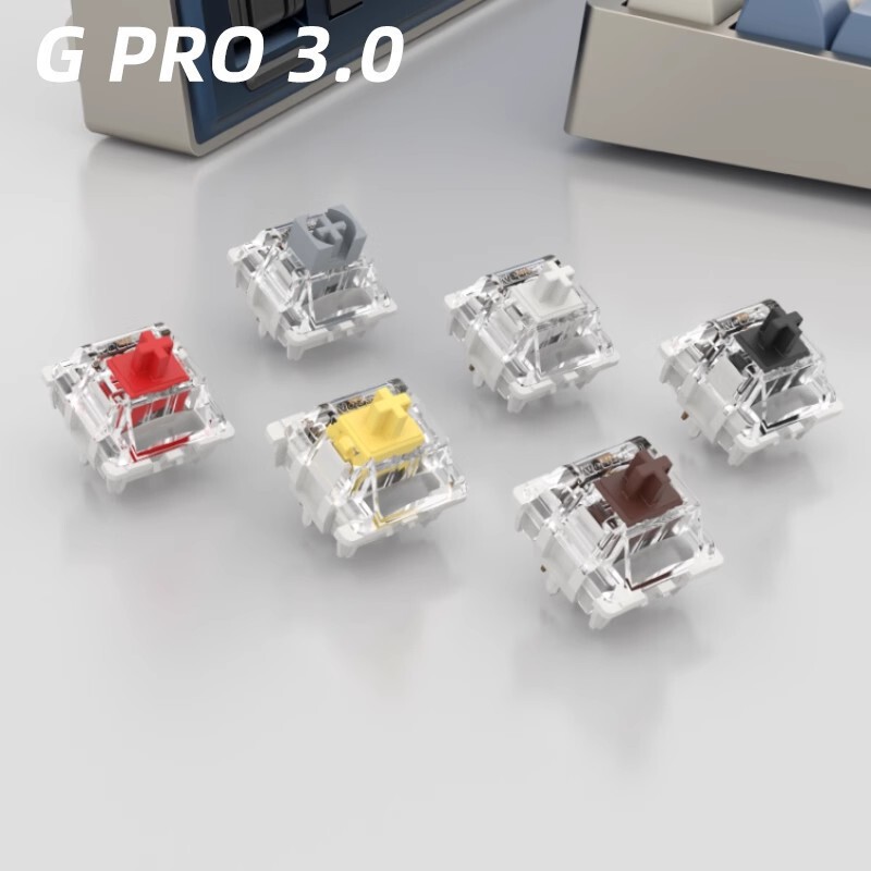 Gateron jiadalong mechanical keyboard hot plug shaft G Black Tea White G silver PRO3.0 double spring G yellow milk shell