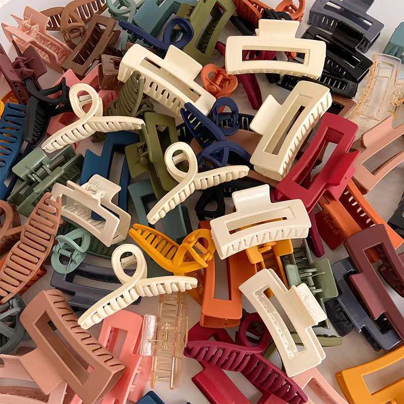 Estilo coreano estudiante francés clip chica temperamento tiburón clip grande espalda Cabeza horquilla baño pelo clip horquilla