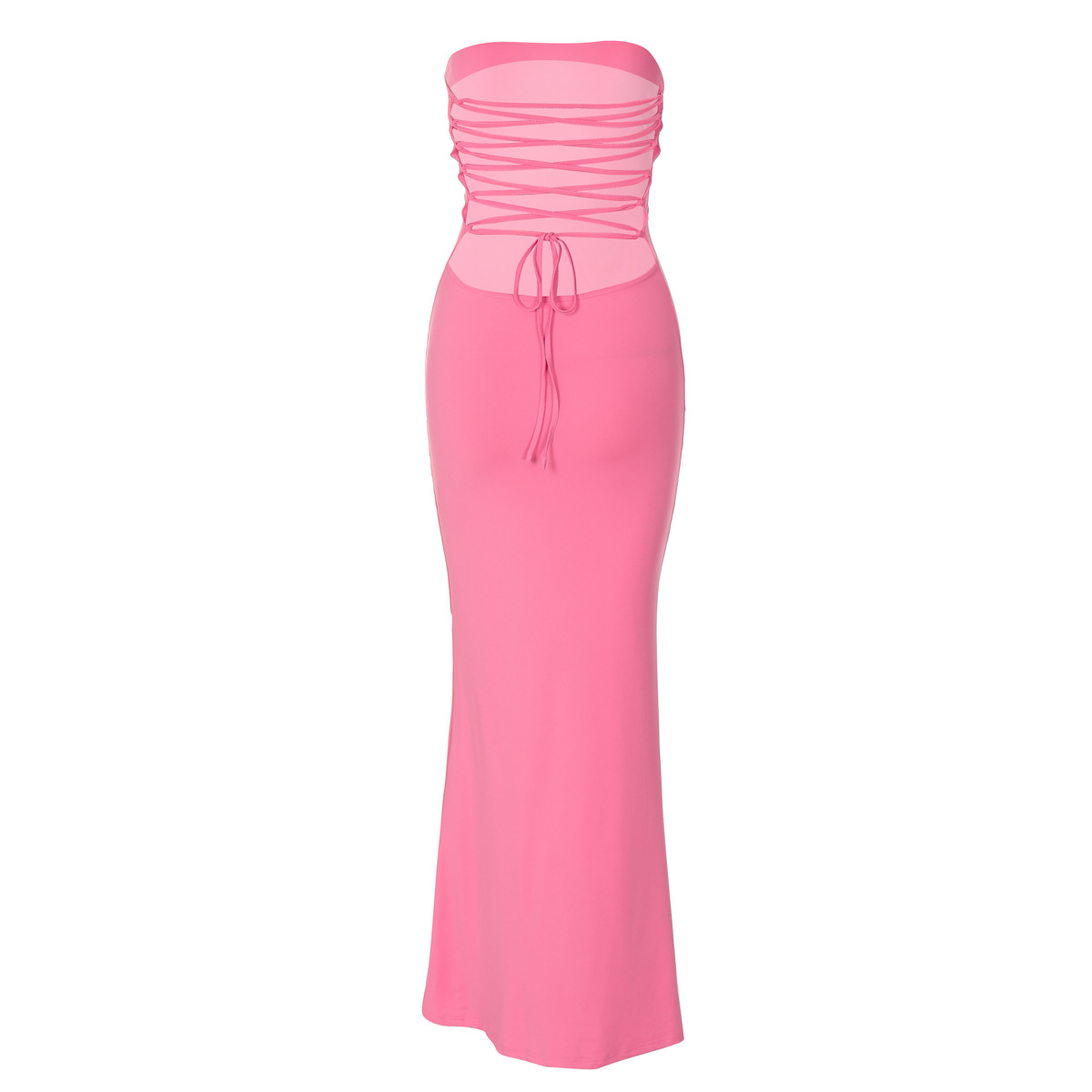 200g Weight Midi Dress Dress Length Type Sleeveless Sleeve Length Trumpet Dress Dresses Type Sleeveless Sleeve Type Spandex, Polyester, Milk Fiber Fabric Type Daily Occasion Boat Neck Neckline Slim Fit Type Solid Color Pattern Summer Season Streetwear Style Backless Craft Wholesale Women's Streetwear Backless Solid Color Daily Boat Neck Sleeveless Trumpet Dress 14
