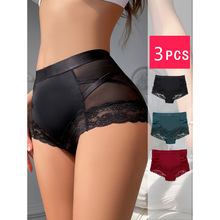 E 70172 Ice silk lace mid-rise panties ��˿��ɴ�����ڿ�
