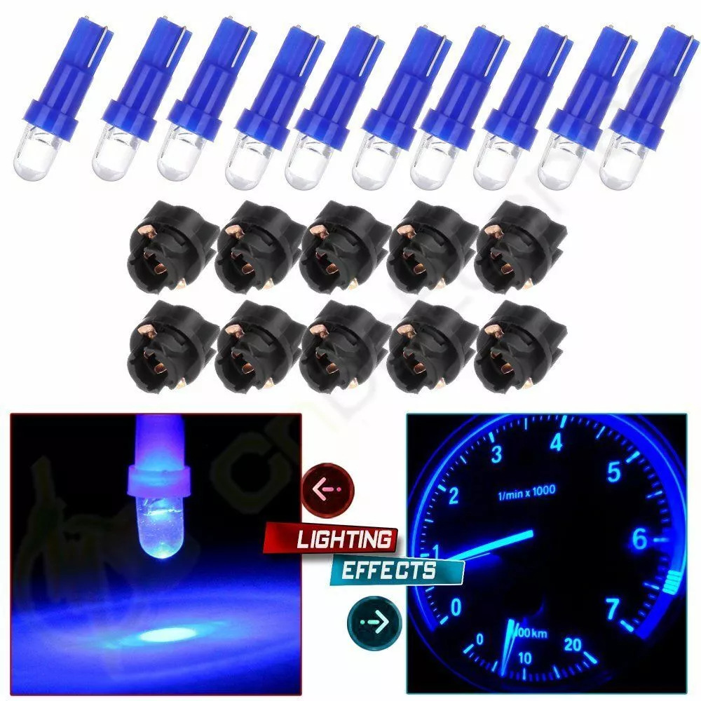 Lámpara de instrumentos Led T5 lámpara de lámpara de automóvil universal pequeña lámpara T5 con base indicador de instrumentos 1smd lámpara de visualización