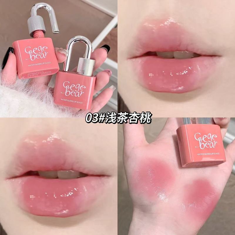 Gege bear錠心甜彩水光唇釉薬潤い鏡面発色偽素顔かわいい少女平価唇釉薬|undefined