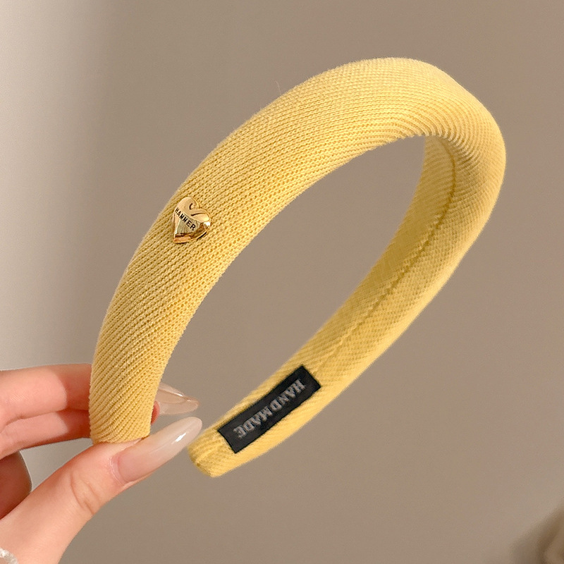 3#Yellow love headband about 2.6cm