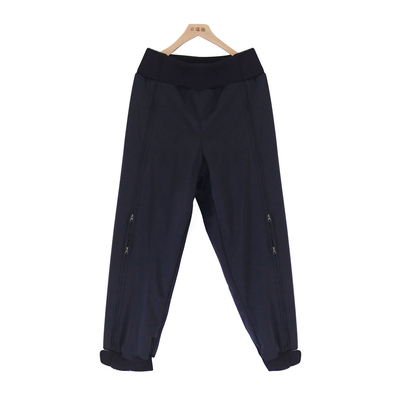 Windproof keep warm travel waterproof trousers with zipper