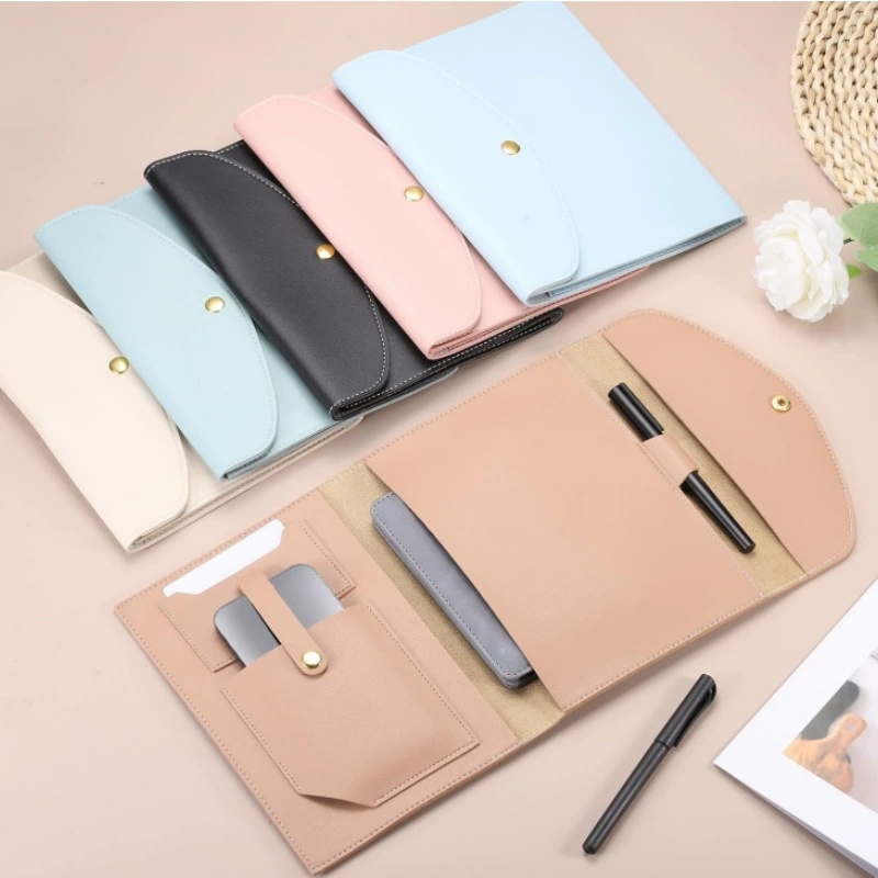 Стильный минималистский PUpi три складки ноутбук юридический файловый менеджер и визитная картонная папка A4 папка