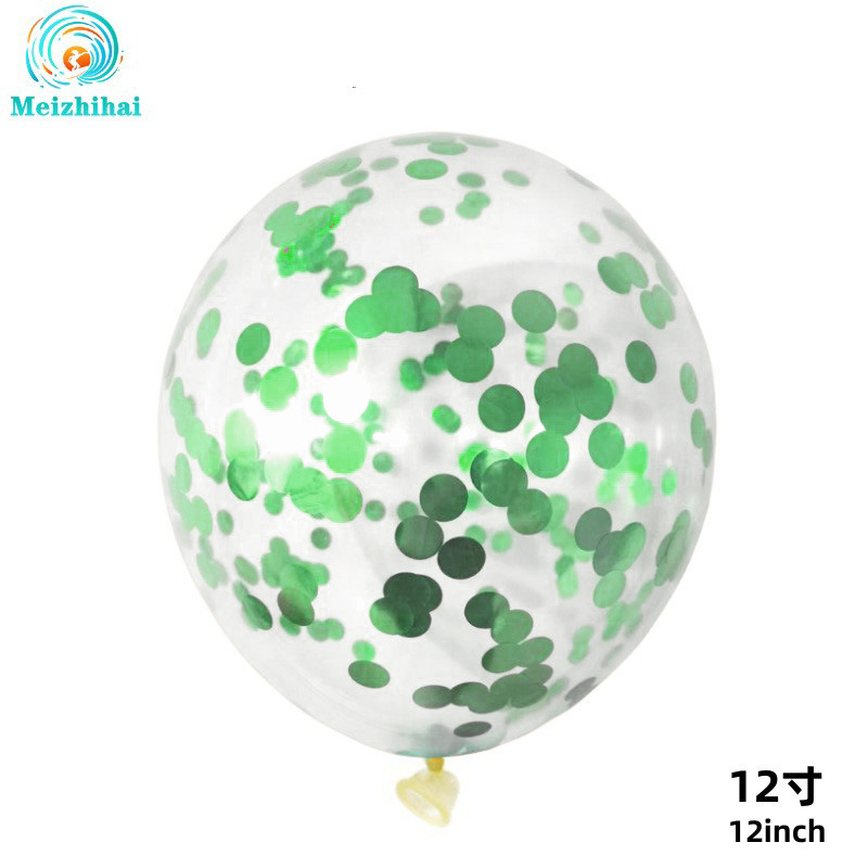 Bolas de lentejuelas verdes 100 unidades/paquete