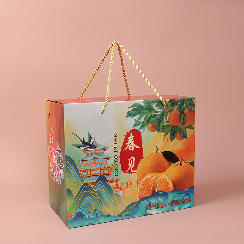 春見耙耙柑禮盒包裝盒春節送禮高檔手提禮品空盒柑橘丑橘水果紙箱