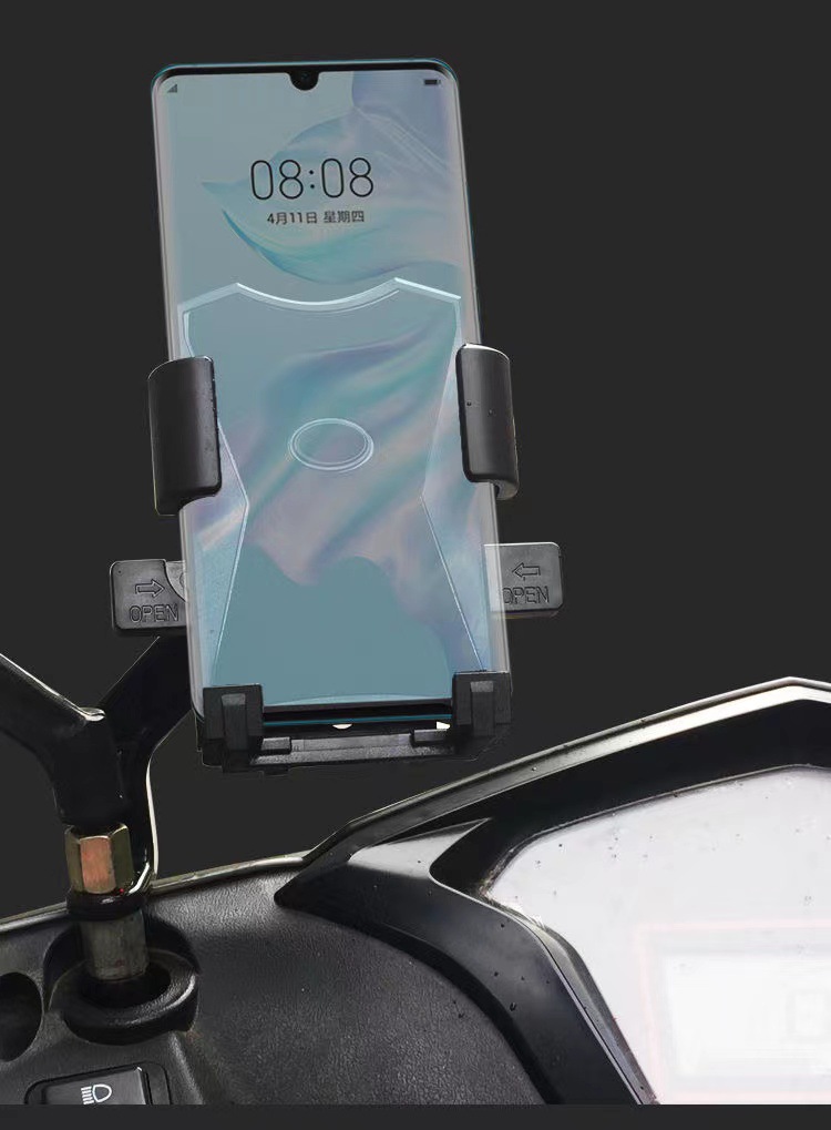 Electric car navigation mobile phone bracket take-out motorcycle bicycle rider car pedal battery car shockproof mobile phone holder