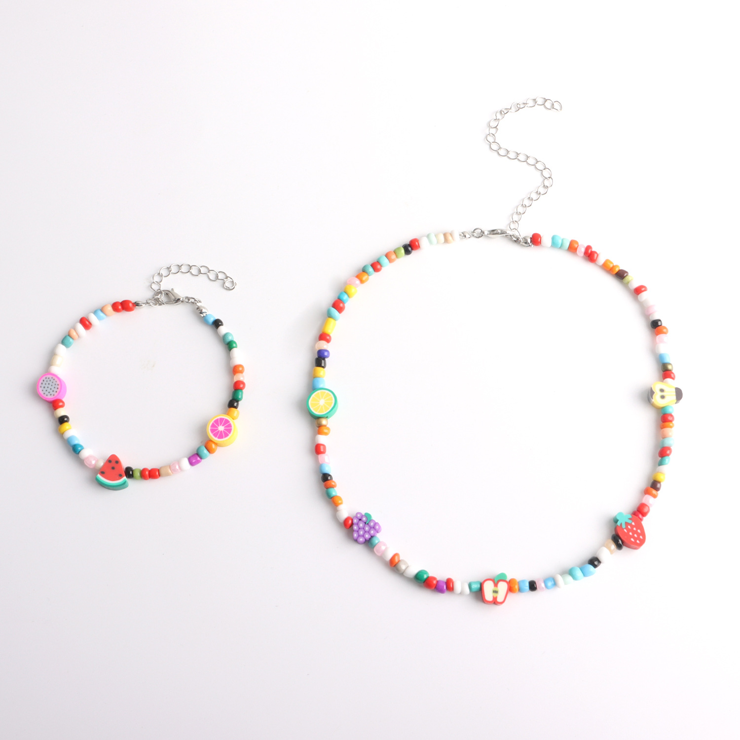 Mode Fruit Perlé Bracelets Collier display picture 6