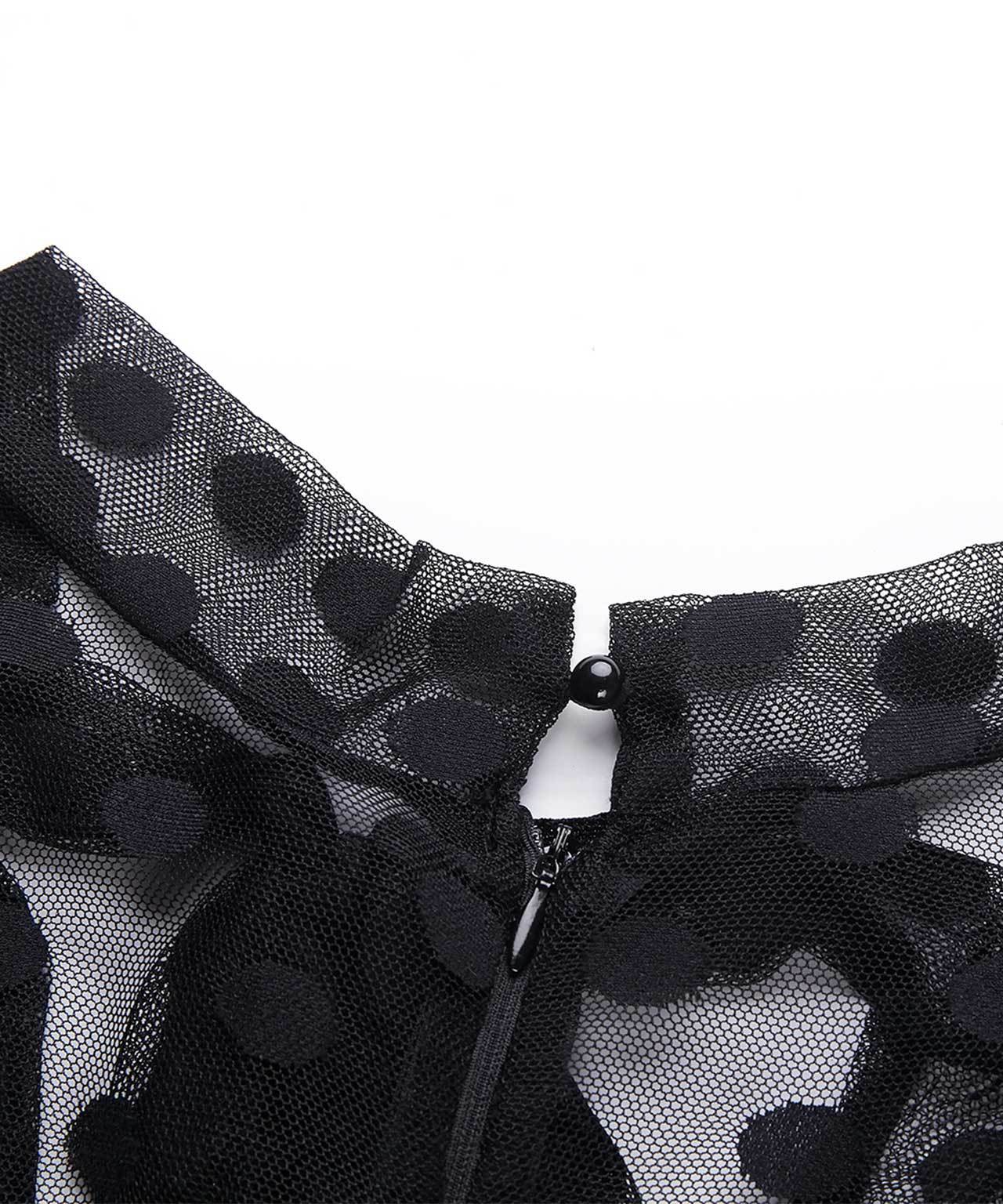 Women's Sexy Mesh See-through Dress Large Size Irregular Design_voghion.com