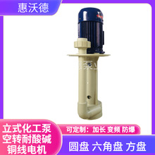 供应惠沃德5寸立式化工液下泵YHL11000-100可空转电动11kw排污泵