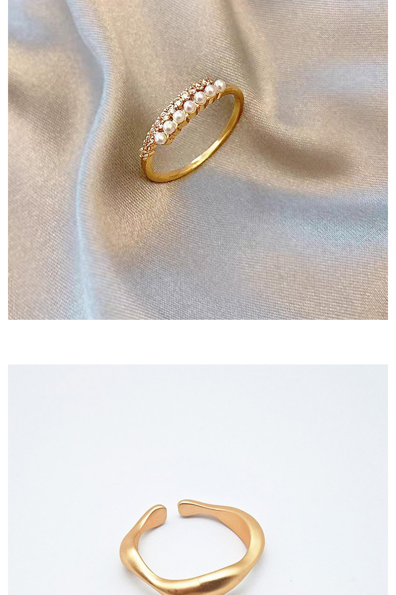 Fashion Geometric Alloy Plating Rings