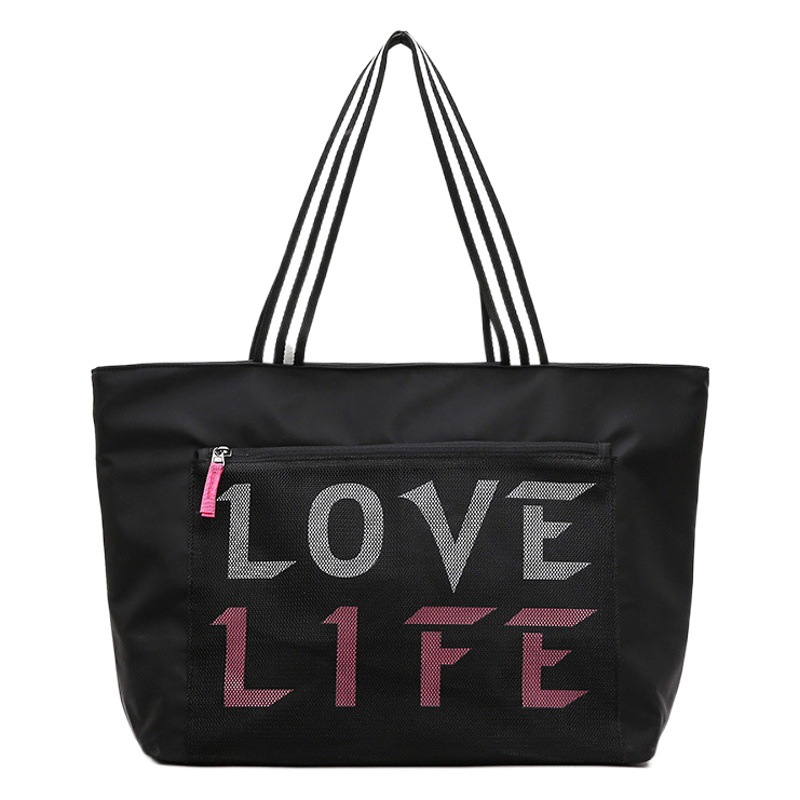 Bolsa de viaje con separación para ropa seca y mojada, bolsa de fitness, bolso de hombro informal para viaje, bolsa de yoga ligera de gran capacidad, transpirable e impermeable.