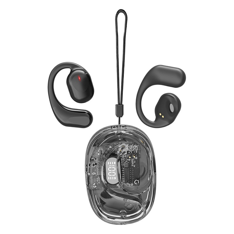 OWS OPEN 9 OPEN auricular Bluetooth inalámbrico Deportes oreja colgando de silicona suave caliente-Venta de conducción de aire no en el oído