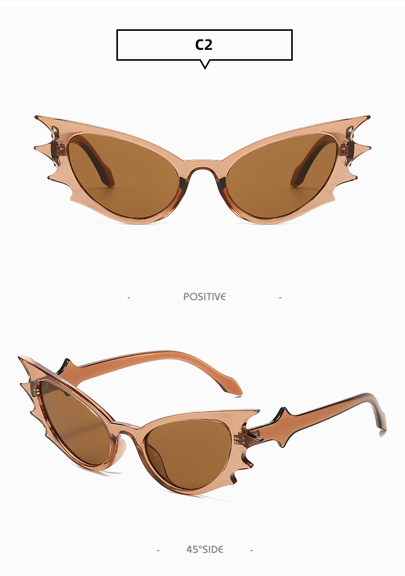 50g Weight Full Frame Glasses Structure Sunglasses Classification PC, UV400 Protection Lens Material Special-Shaped Mirror Glasses Style Outdoor, Party Occasion Geometric Pattern All Seasons Season Women's Gender Novelty, Streetwear Style Novelty Streetwear Geometric PC UV400 Protection Special-Shaped Mirror Full Frame Women's Sunglasses 10