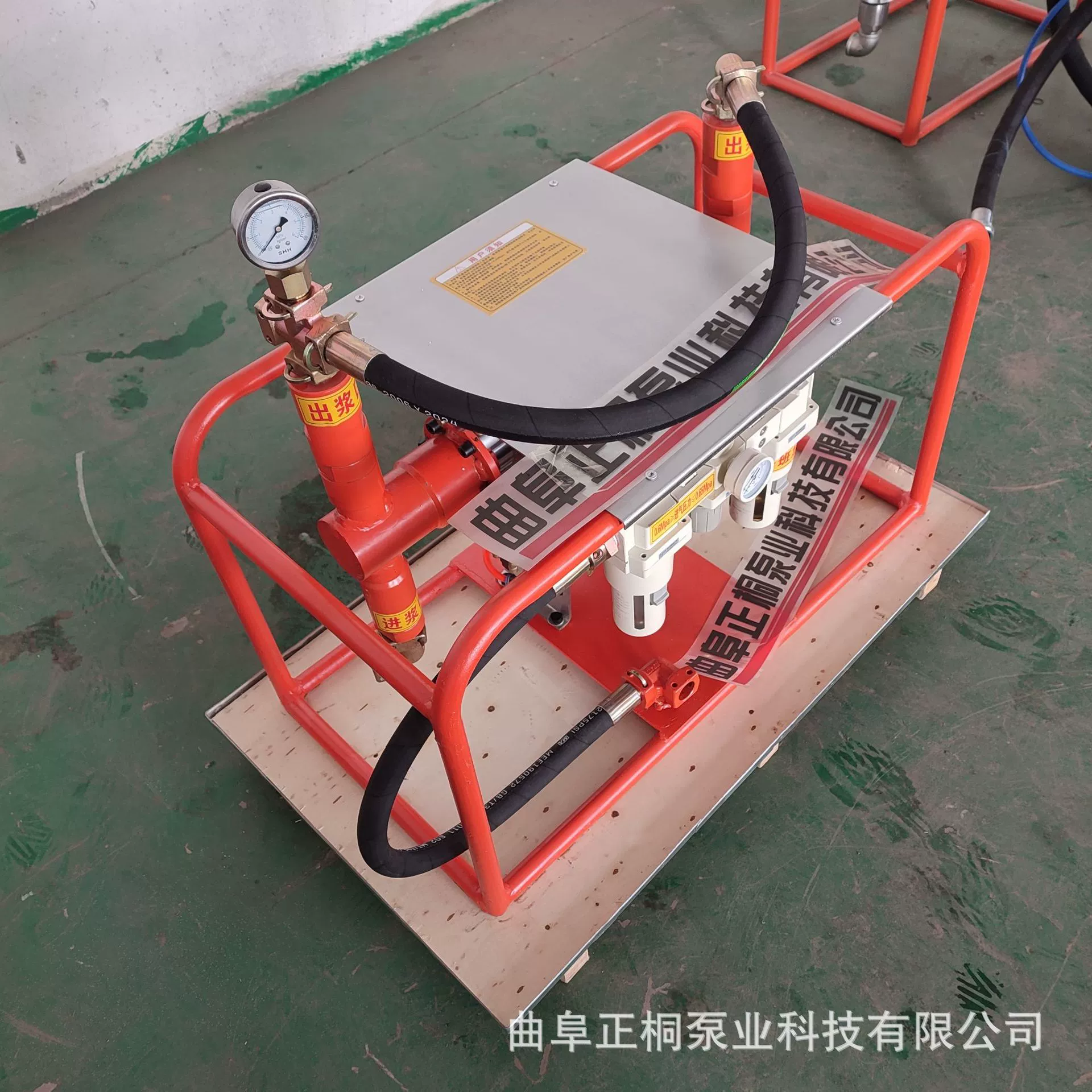 Пневматический насос для впрыска шлама 2ZBQ20/2 угольная шахта двухцилиндровый двухжидкий цементный раствор машина для впрыска