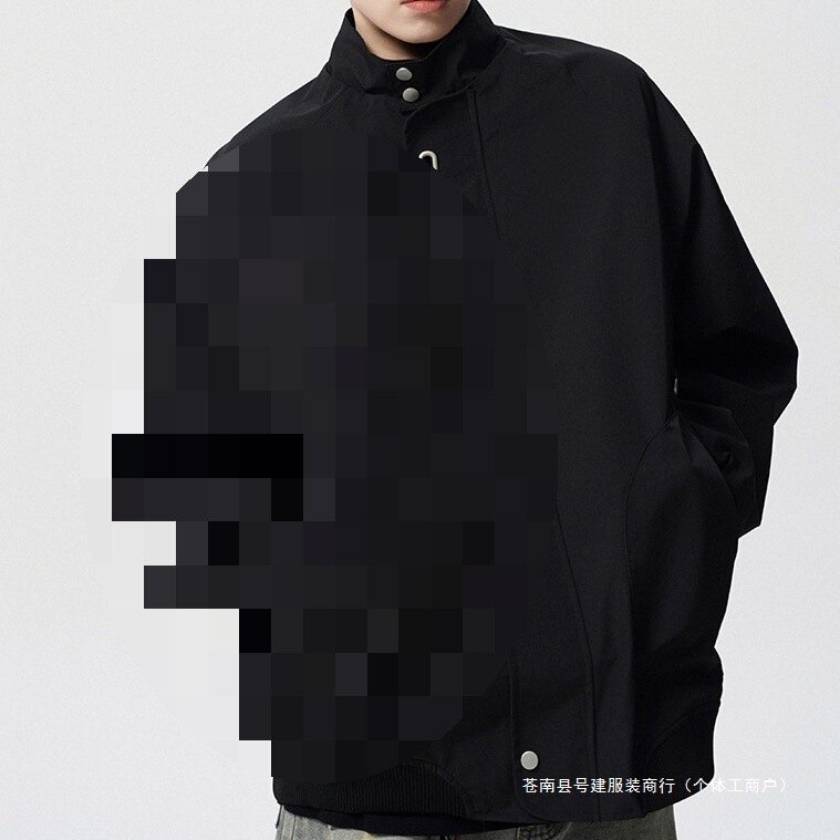 American Style Pilot Jacket Men's Spring Trendy Brand Design Stylish Stand Collar Coat High Street Functional Casual Sports Top