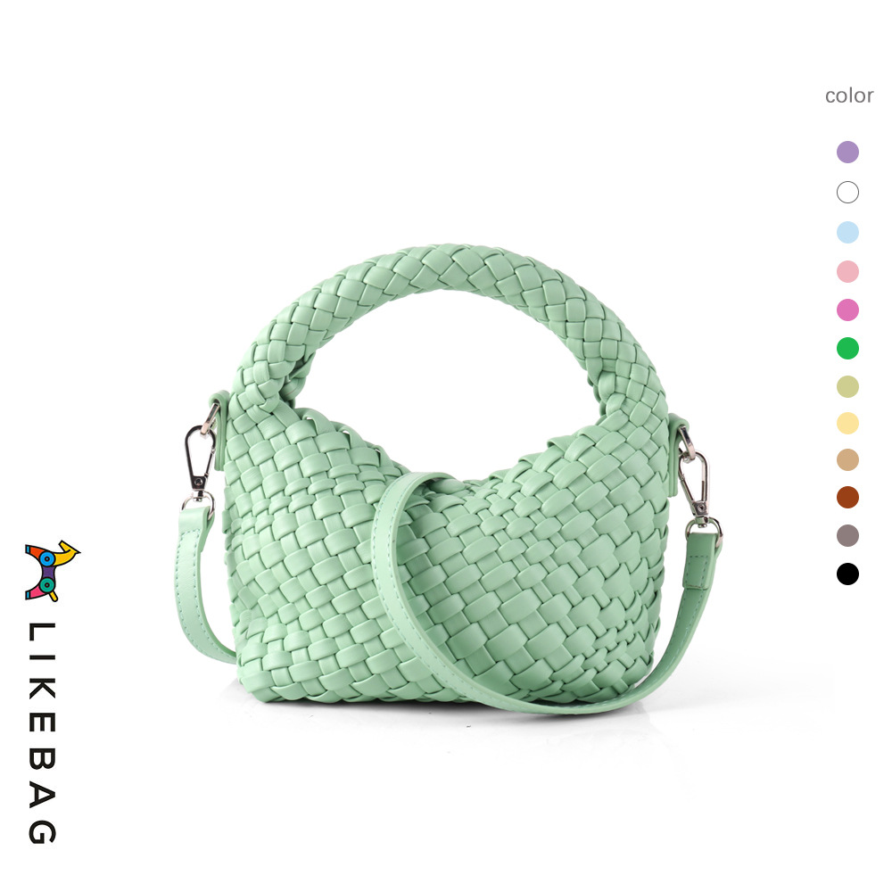 Nueva Bolsa de moda transfronteriza versión de alta calidad de bolsos de almuerzo tejidos a mano bolso de alta costura bolso de mujer de un hombro