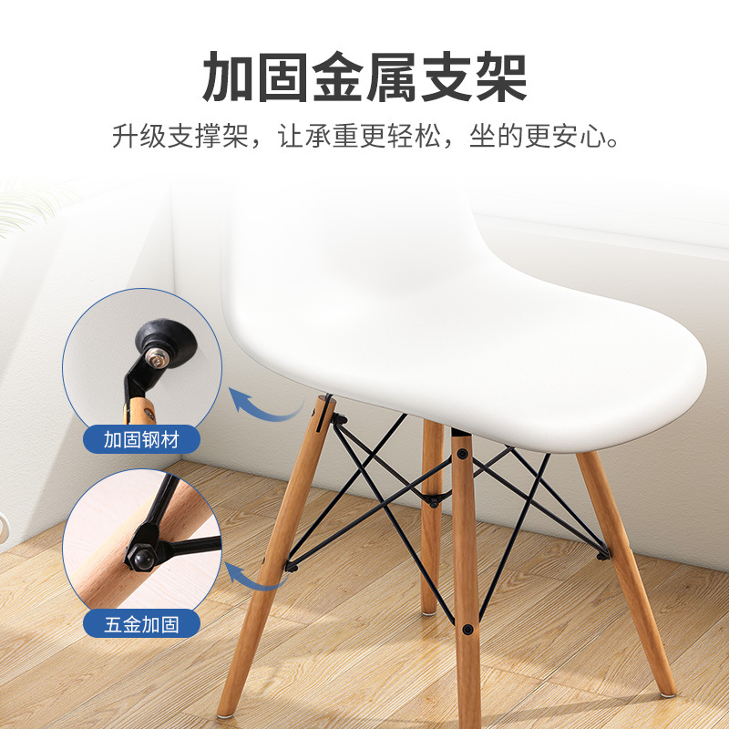 Silla Eames Silla de comedor silla de la computadora silla de plástico silla trasera moderna silla de Oficina Creativa minimalista Silla de negociación