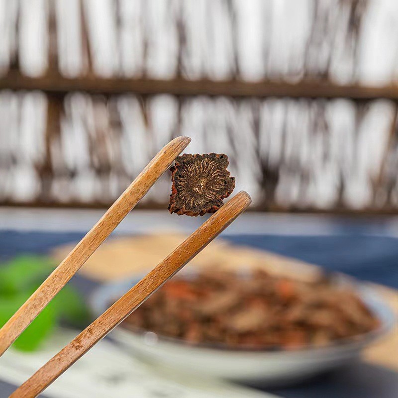 Purple Danshen Root Tea Grade Dan Shen Salvia miltiorrhiza Dried Slices 500g for Herbal Decoction and Daily Tea quality and texture
