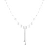 Retro zirconium with tassels from pearl, small design pendant, chain for key bag , suitable for import, simple and elegant design, trend of season, light luxury style