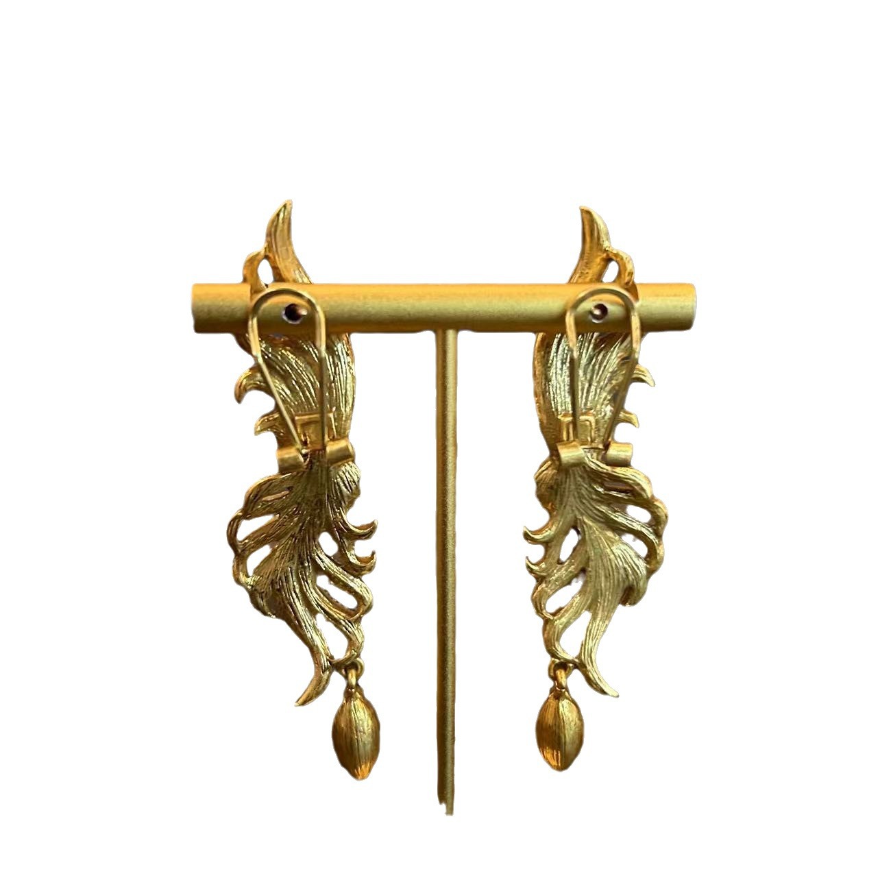 vintage retrò di alta qualità orecchini Phoenix collana cava tempestata di diamanti vecchi gioielli set_voghion.com