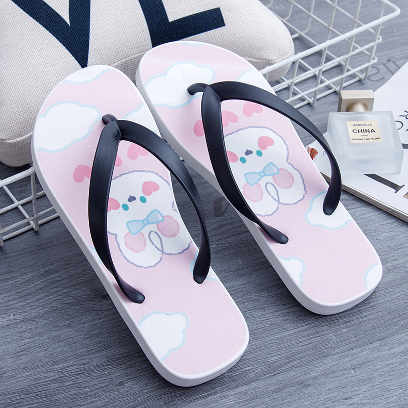 Fashionable Japanese non-slip beach flip flops platform