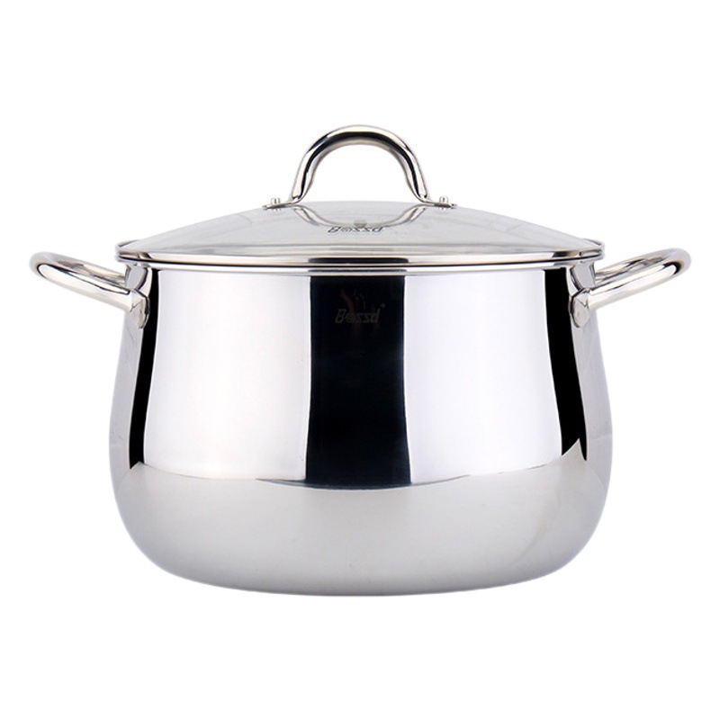 Bossd Bosch 18 / 10 acero inoxidable de gran capacidad estofado de estofado
