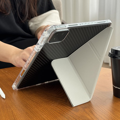 Xiaomi タブレット pad7 保護ケース 6spro12.4 曲がり防止冷却エッジ 3 + y ペンスロットカバーに適したリアルカーボンファイバー