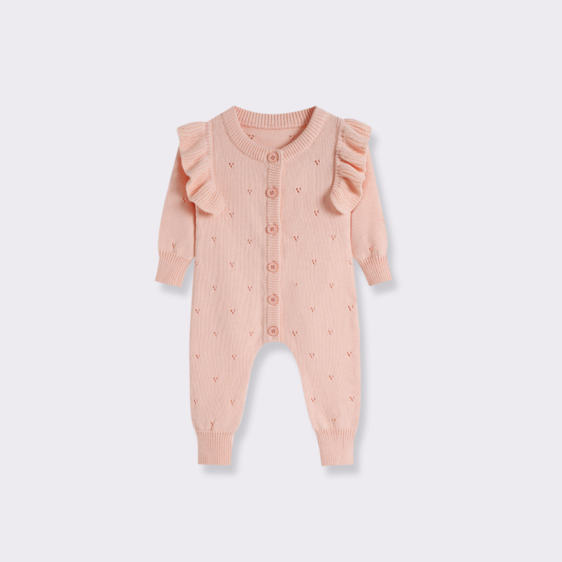 婴儿春秋季针织连体衣婴幼儿衣服外出爬服新生儿宝宝秋装连体毛衣|undefined