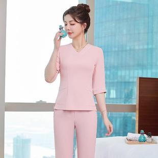 Beauty salon beautician work clothes women's suit nail shop oral medicine beauty dental clinic month child center work clothes summer