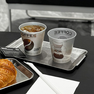 90 Caliber Milk Tea Cup Disposable Cold Drink Hot Drink Cup with Lid Film Inner Sticker Transparent Injection Cup 300ml Pp Cup