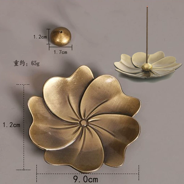 Sakura plate water droplet incense insertion
