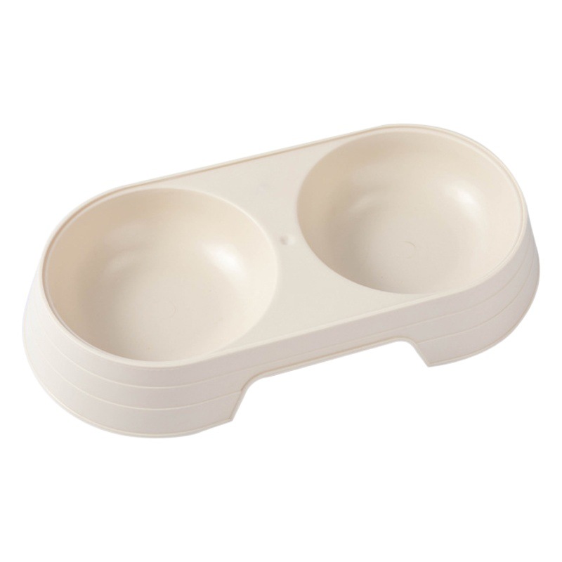 Nuevo multi-color PET tazón de alimentación de plástico fácil de limpiar macaron caramelo color gato tazón durable doble tazón fabricante en stock