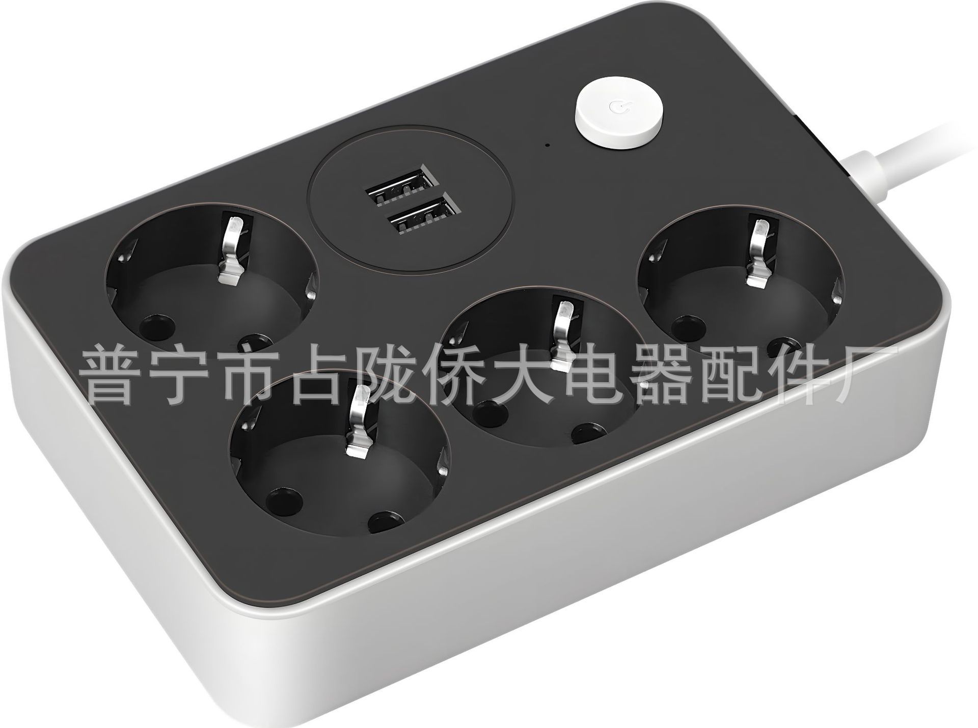 Placa de cableado estándar europeo de 2 metros multifuncional estándar alemán cableado USB enchufe europeo antideslizante suministro transfronterizo