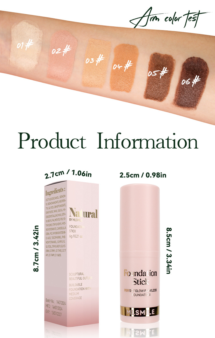 Casual Solid Color Plastic Foundation Makeup display picture 14